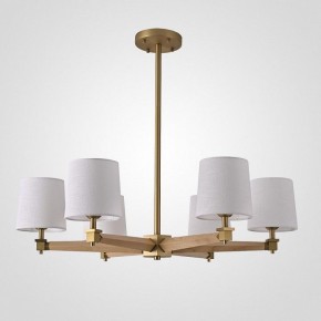 Люстра на штанге Imperiumloft Jorgenson White/Light wood STAVRA01 в Стрежевом - strezevoi.ok-mebel.com | фото