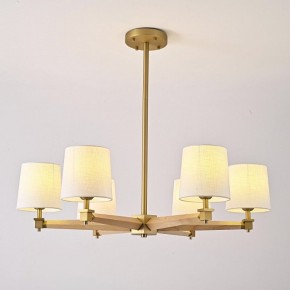 Люстра на штанге Imperiumloft Jorgenson White/Light wood STAVRA01 в Стрежевом - strezevoi.ok-mebel.com | фото 3