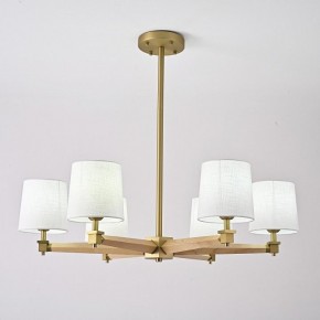 Люстра на штанге Imperiumloft Jorgenson White/Light wood STAVRA01 в Стрежевом - strezevoi.ok-mebel.com | фото 4