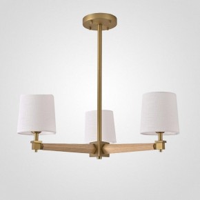 Люстра на штанге Imperiumloft Jorgenson White/Light wood STAVRA01 в Стрежевом - strezevoi.ok-mebel.com | фото