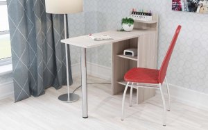 Стол маникюрный 4 трансформер с полками в Стрежевом - strezevoi.ok-mebel.com | фото