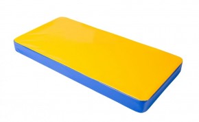Мат гимнастический 1х0,5х0,08м цв. синий-желтый в Стрежевом - strezevoi.ok-mebel.com | фото