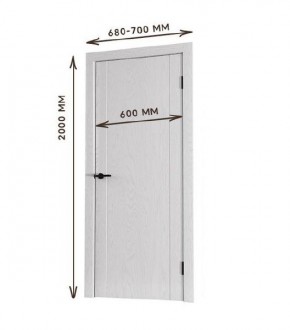 Межкомнатная дверь Bolivar Роялвуд белый (комплект) 600 в Стрежевом - strezevoi.ok-mebel.com | фото