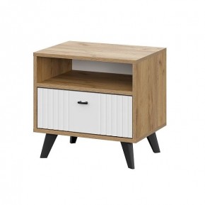 МИЛАН Спальня (Дуб Золотой/Белый Матовый) в Стрежевом - strezevoi.ok-mebel.com | фото 6