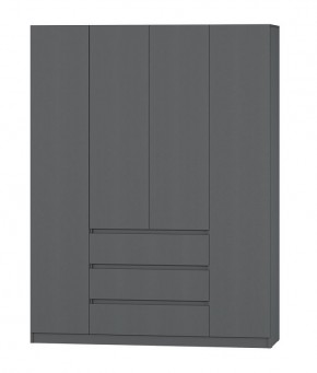 МС "Хилтон" Шкаф №1 1600 (Графит) в Стрежевом - strezevoi.ok-mebel.com | фото 2