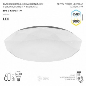 Накладной светильник Эра Классик SPB-6-70-RC Sparkle в Стрежевом - strezevoi.ok-mebel.com | фото 2