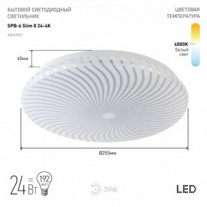 Накладной светильник Эра Slim SPB-6 Slim 8 24-4K в Стрежевом - strezevoi.ok-mebel.com | фото 2