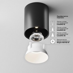 Накладной светильник Maytoni Alfa LED C064CL-12W4K-RD-B в Стрежевом - strezevoi.ok-mebel.com | фото 4