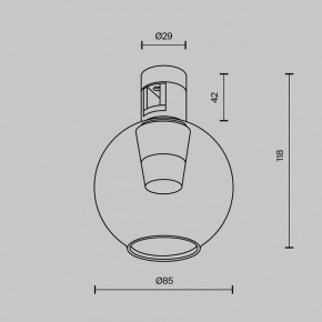 Накладной светильник Maytoni Bubble TR148-1-3W3K-PT в Стрежевом - strezevoi.ok-mebel.com | фото 6