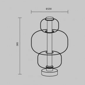 Настольная лампа декоративная Maytoni Atmos MOD364TL-L15W3K в Стрежевом - strezevoi.ok-mebel.com | фото 5