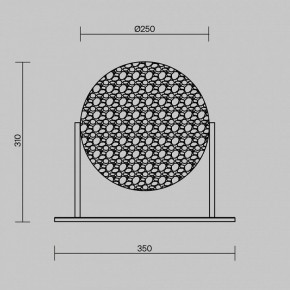 Настольная лампа декоративная Maytoni Mangata MOD387TL-L8CH3K в Стрежевом - strezevoi.ok-mebel.com | фото 4