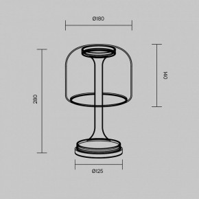 Настольная лампа декоративная Maytoni Spirito MOD286TL-L8W3K в Стрежевом - strezevoi.ok-mebel.com | фото 4
