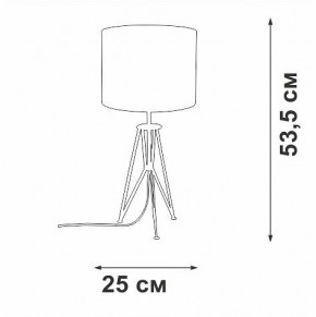 Настольная лампа декоративная Vitaluce V2834 V2834-1/1L в Стрежевом - strezevoi.ok-mebel.com | фото 2