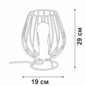 Настольная лампа декоративная Vitaluce V4296 V4296-0/1L в Стрежевом - strezevoi.ok-mebel.com | фото 3