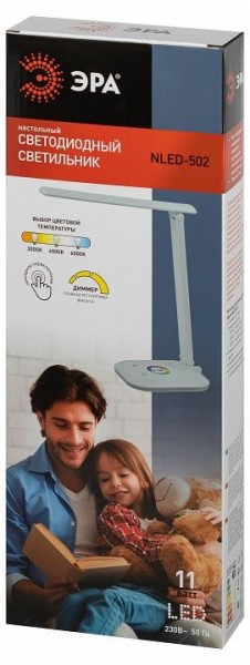 Настольная лампа офисная Эра  NLED-502-11W-W в Стрежевом - strezevoi.ok-mebel.com | фото 6