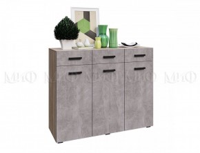 Нэнси New Комод ЛДСП (3д+3ящ) Бетон светлый/Сонома в Стрежевом - strezevoi.ok-mebel.com | фото