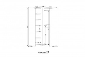 НИКОЛЬ 27 Шкаф угловой в Стрежевом - strezevoi.ok-mebel.com | фото 2