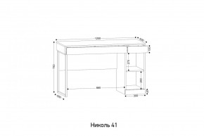 НИКОЛЬ 41 Стол письменный в Стрежевом - strezevoi.ok-mebel.com | фото 2