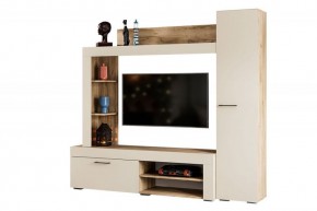 НИКОЛЬ Гостиная (Дуб крафт серый/софт айвори) в Стрежевом - strezevoi.ok-mebel.com | фото