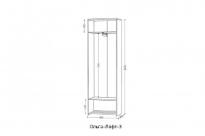 ОЛЬГА-ЛОФТ 3 Шкаф 2-х створчатый в Стрежевом - strezevoi.ok-mebel.com | фото 3