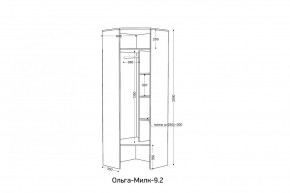 ОЛЬГА-МИЛК 9.2 Шкаф угловой с зеркалом в Стрежевом - strezevoi.ok-mebel.com | фото 2