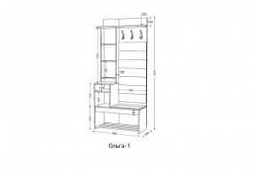 ОЛЬГА Прихожая (модульная) в Стрежевом - strezevoi.ok-mebel.com | фото 3