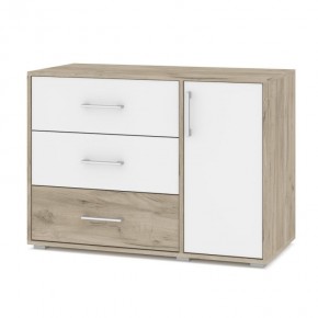 ОЛИВИЯ О63 Комод (дуб серый/белый) в Стрежевом - strezevoi.ok-mebel.com | фото