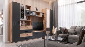 Пенал Белла (Сандал, Графит/Дуб крафт) в Стрежевом - strezevoi.ok-mebel.com | фото 5