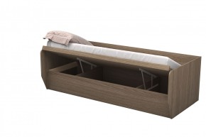 Кровать Зефир 1 с ПМ (Дуб Крафт белый) в Стрежевом - strezevoi.ok-mebel.com | фото 3