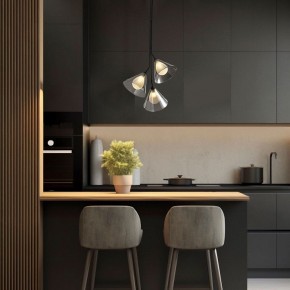 Подвесная люстра Eurosvet Enigma 70161/3 черный в Стрежевом - strezevoi.ok-mebel.com | фото 3