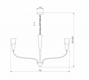 Подвесная люстра Eurosvet Rhyton 60167/6 никель в Стрежевом - strezevoi.ok-mebel.com | фото 5
