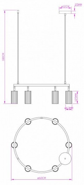 Подвесная люстра Moderli Cora V11604-6P в Стрежевом - strezevoi.ok-mebel.com | фото 6