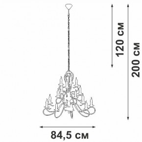 Подвесная люстра Vitaluce V1859 V1859-1/16 в Стрежевом - strezevoi.ok-mebel.com | фото 4