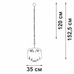 Подвесная люстра Vitaluce V53570 V53570-8/7 в Стрежевом - strezevoi.ok-mebel.com | фото 4