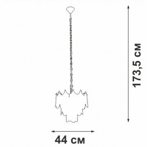Подвесная люстра Vitaluce V58120 V58120-8/5 в Стрежевом - strezevoi.ok-mebel.com | фото 3