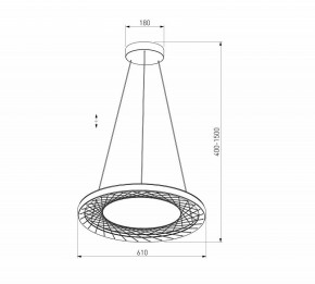 Подвесной светильник Eurosvet Parafe 40024/1 LED серый в Стрежевом - strezevoi.ok-mebel.com | фото 5