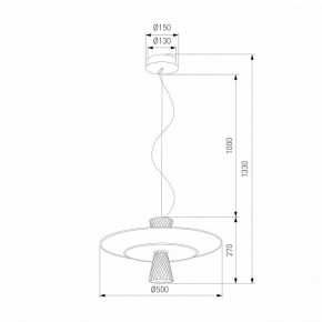 Подвесной светильник Eurosvet Titania 40029/1 LED белый в Стрежевом - strezevoi.ok-mebel.com | фото 4