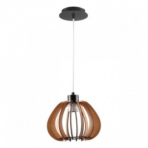 Подвесной светильник Imex MD.9012 MD.9012-1-P-BK+WOOD в Стрежевом - strezevoi.ok-mebel.com | фото 2