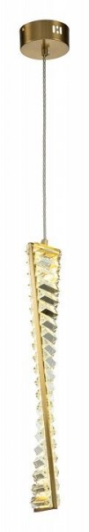Подвесной светильник Indigo Frizzante 12015/1P Brass в Стрежевом - strezevoi.ok-mebel.com | фото 3