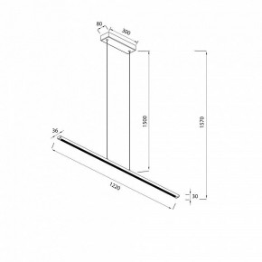 Подвесной светильник Mantra Lineal 8954 в Стрежевом - strezevoi.ok-mebel.com | фото 3