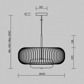 Подвесной светильник Maytoni Levitation MOD376PL-L30G3K в Стрежевом - strezevoi.ok-mebel.com | фото 5