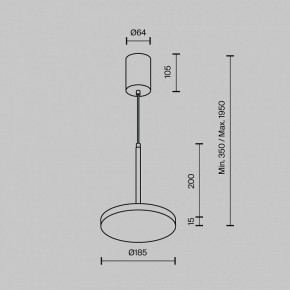 Подвесной светильник Maytoni Plato P076PL-L12W4K-BS в Стрежевом - strezevoi.ok-mebel.com | фото 6