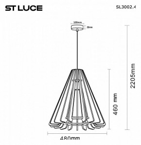 Подвесной светильник ST-Luce Sentito SL3002.403.01 в Стрежевом - strezevoi.ok-mebel.com | фото 5