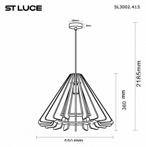 Подвесной светильник ST-Luce Sentito SL3002.413.01 в Стрежевом - strezevoi.ok-mebel.com | фото 5