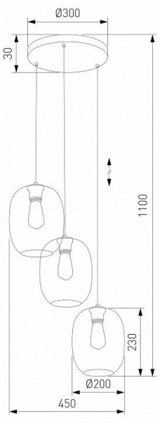 Подвесной светильник TK Lighting Elio 5973 Elio в Стрежевом - strezevoi.ok-mebel.com | фото 3