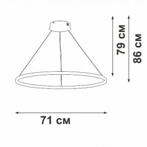 Подвесной светильник Vitaluce V2516 V2516-8/1S в Стрежевом - strezevoi.ok-mebel.com | фото 3