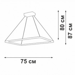 Подвесной светильник Vitaluce V2704 V2704-9/1S в Стрежевом - strezevoi.ok-mebel.com | фото 3