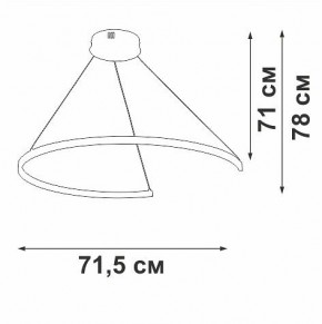 Подвесной светильник Vitaluce V2706 V2706-9/1S в Стрежевом - strezevoi.ok-mebel.com | фото 3
