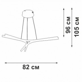 Подвесной светильник Vitaluce V2708 V2708-9/3S в Стрежевом - strezevoi.ok-mebel.com | фото 3