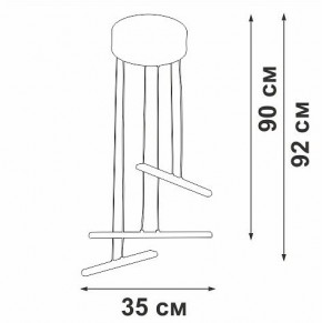 Подвесной светильник Vitaluce V3046 V3046-1/3S в Стрежевом - strezevoi.ok-mebel.com | фото 5